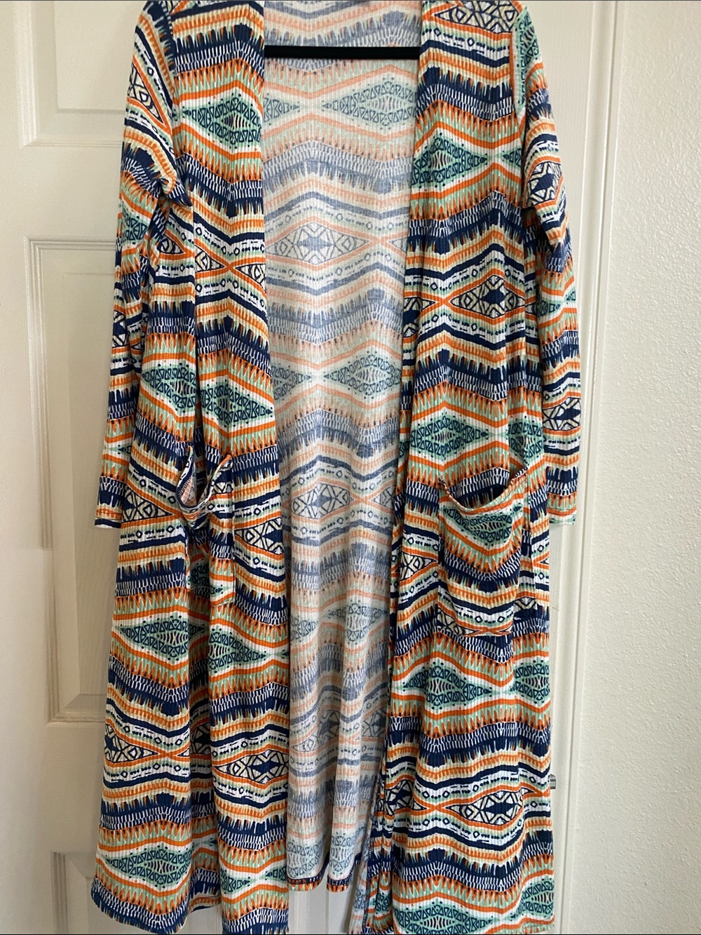 LuLaRoe Multi-Color Striped Open Cardigan